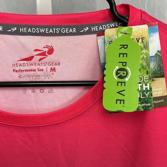 Headsweats Gear Performance Tee Pink and Purple Ombre Long Sleeve shirt Medium - Picture 2 of 9